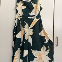 elegant sleeveless printed dress
