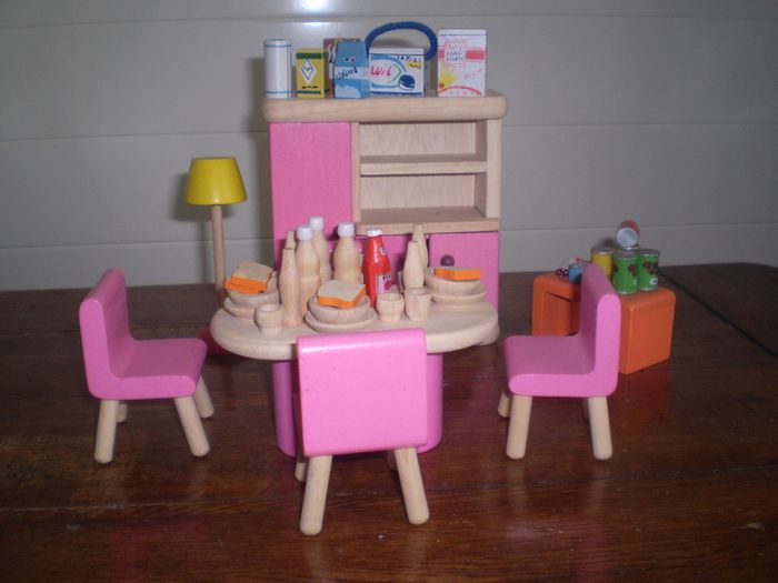 Doll's 3 storey Terrace House and accessories