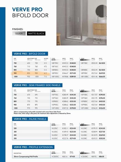 Flair Bifold Shower Door