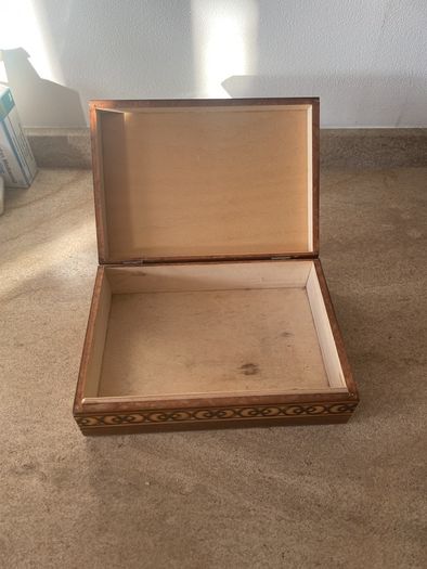 Vintage 1970s handmade wooden box