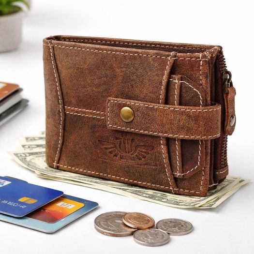 Genuine Leather Wallet Luxury Handmade RFID Secure Wallet