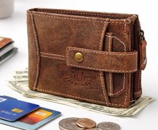 Genuine Leather Wallet Luxury Handmade RFID Secure Wallet
