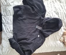 Womens Best Back Cropped Hoodie
