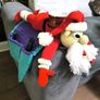 Handmade Unique Christmas Santa Sofa Organizer, Funny Gift Idea Image 6