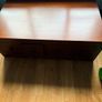 Solid wood TV unit and matching coffee table with drawers Image 3