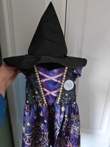 girls witch Halloween costume