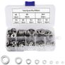 360pcs 9 Sizes 304 Stainless Steel Flat Washers Assortment Kit (M2 M2.5 M3 M4 M5 M6 M8 M10 M12) Suitable for Home Decorat Image 2