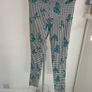leggings topshop leggings size 10 black & white floral print Image 8