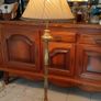 Antique Brass and Onyx Marble Floor Lamp circa 1940s working perfectly Image 8
