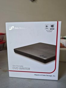 Hitachi Slim portable dvd writer.