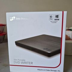 Hitachi Slim portable dvd writer.