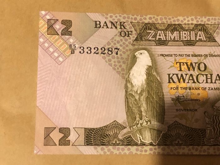 2 Kwacha Zambia UNC