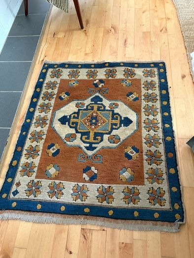 Vintage Turkish Hand Made Wool  Turkish Rug