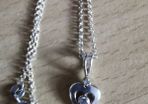 925 silver with love heart necklace