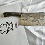 Forged for Legends  Cleaver Knife with Viking Art Engraving By Di'Casteel Image 3