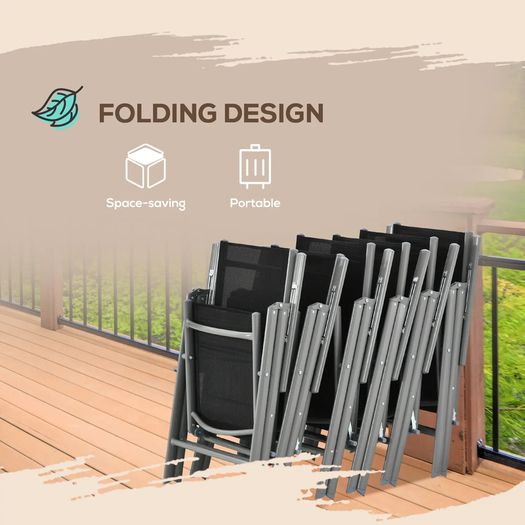 7 Piece Folding and Reclining Dining Set (LIMITED STOCK)