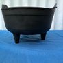 Black plastic flower pot on raiserd legs Image 4