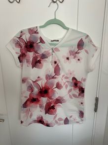 [clothes for adults] Lovely floral short sleeved top by Orsay size M (10)