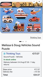 Melissa and Doug Sound Puzzle