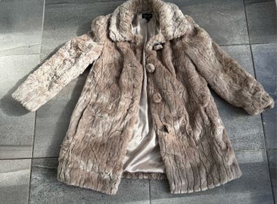 Topshop Faux Fur Coat, size 8, NWOT