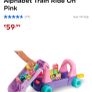 VTech Baby 4-in-1 Alphabet Train Ride On Pink Image 2