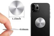 Magnetic Phone Holder Metal Plate Silver Adhesive Disc 33mm