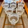 Vintage Masserini Barocco Footed Glass Bowl Coupe Goblet Made in Italy 1960s 1970s Image 9