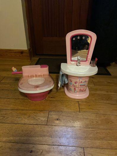 Baby Born sink and toilet