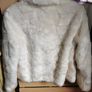 M&S Cream Faux Fur coat 9-10 Yrs Image 4