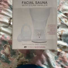 Facial sauna with steam inhaler