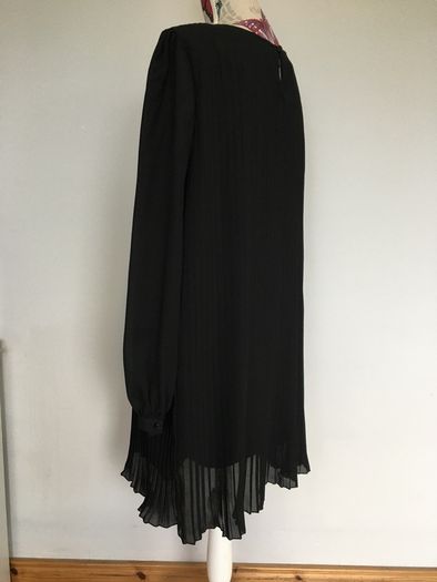 Asos black pleated dress