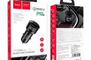 Hoco Z42 Light Road Dual Port PD20W + QC3.0 Digital Display Car Charger Black
