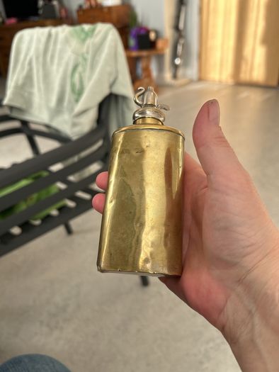 old brass bottle