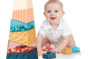 Sensory Toys Stacking Toys for Babys 2 3 Year Olds, Montessori Baby Toys Toddler 18+ Months, Early Educational Sorting Balance Autism Toys, Building Blocks Irregular