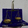 Vintage Portable Balance Brass Scale - Antique Presious Brass Balance Scale Image 8