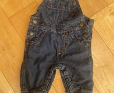 Polarn O Pyret Baby 56 cm denim dungarees up to 3 minths