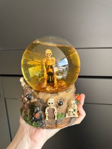 Halloween themed snow globe