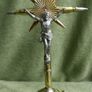 Vintage Trench Art Crucifix Bullet Cross Religious Folk Jesus God Image 10