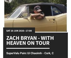 Zack Bryan Saturday 20th June  pitch standing tickets