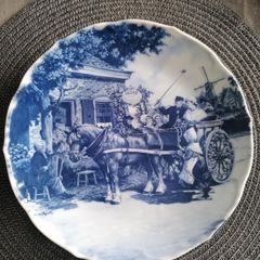 Vintage Delfts Blauw Plate The Wedding Cart