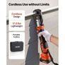 Cordless Pipe Press Tool Kit, 18V Electric Pipe Crimping Tool for PEX & Aluminum-Plastic Tubes - with U16, U20, U25, U32 Press Jaws, 2pcs 2AH Batteries, Fast Charger & Carrying Case Image 7