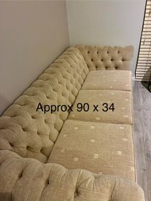 3 seater chesterfield sofa