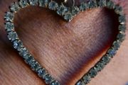 18k Gold Plated Open Heart and Rolled Gold Necklace 5,7g