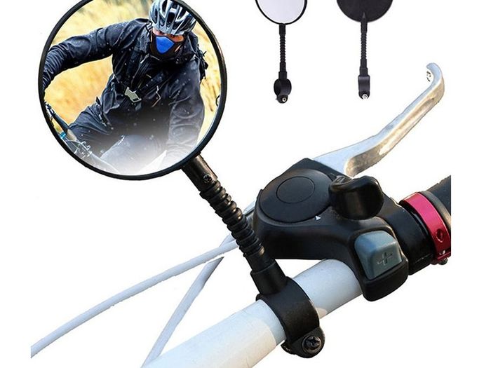New Light Safety Adjustable Bike Bicycle Rear View Glass Mirror Reflector #1457