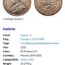 Cyprus Silver 1878-1928 45 Piastres 50th Anniversary Cyprus Scarce Coin! Image 3