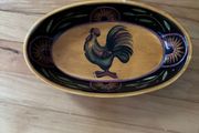 Vintage Susan Winget Artwork Oval Dish