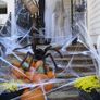 Halloween Giant Spider Decorations 150cm Halloween Decorations Outdoor Halloween Large Spider with Halloween Spider Web (60g) Giant Halloween Spider for Halloween Image 4