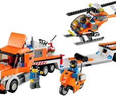 Lego City 7686: Helicopter Transporter (2009) 100% Complete (NO BOX)