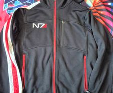 Mass Effect Bioware Hoodie Mens Size XL Black