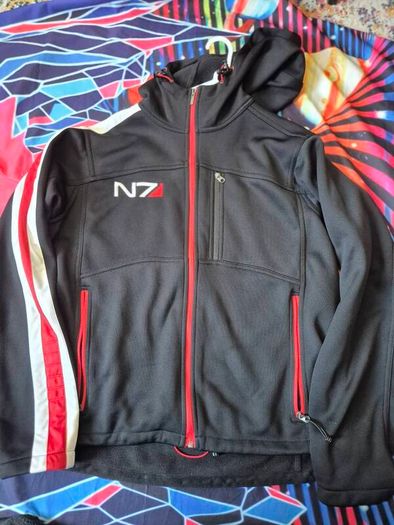 Mass Effect Bioware Hoodie Mens Size XL Black